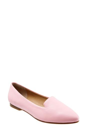 Women's Trotters Harlowe Pointy Toe Loafer .5 N - Pink