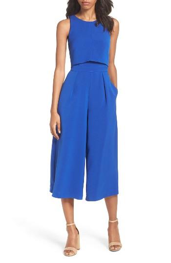 Women's Chelsea28 Popover Crop Jumpsuit - Blue