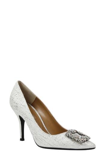 Women's J.renee Bilboa Pointy Toe Pump .5 Aa - White