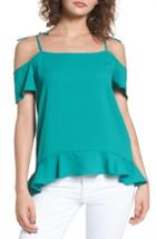 Women's Cooper & Ella Maja Cold Shoulder Blouse, Size - Green