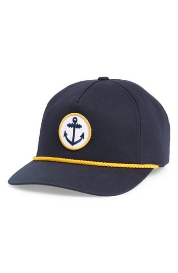 Men's American Needle Anchor Snapback Baseball Cap - Blue
