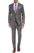 Men's Ted Baker London Trim Fit Windowpane Wool Suit