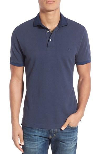 Men's Rodd & Gunn 'southland' Twill Collar Pique Polo - Blue