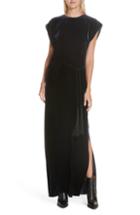 Women's Nili Lotan Lillian Velvet Dress - Blue