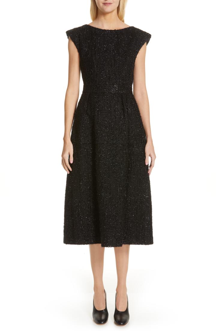 Women's Co Metallic Tweed Dress - Black