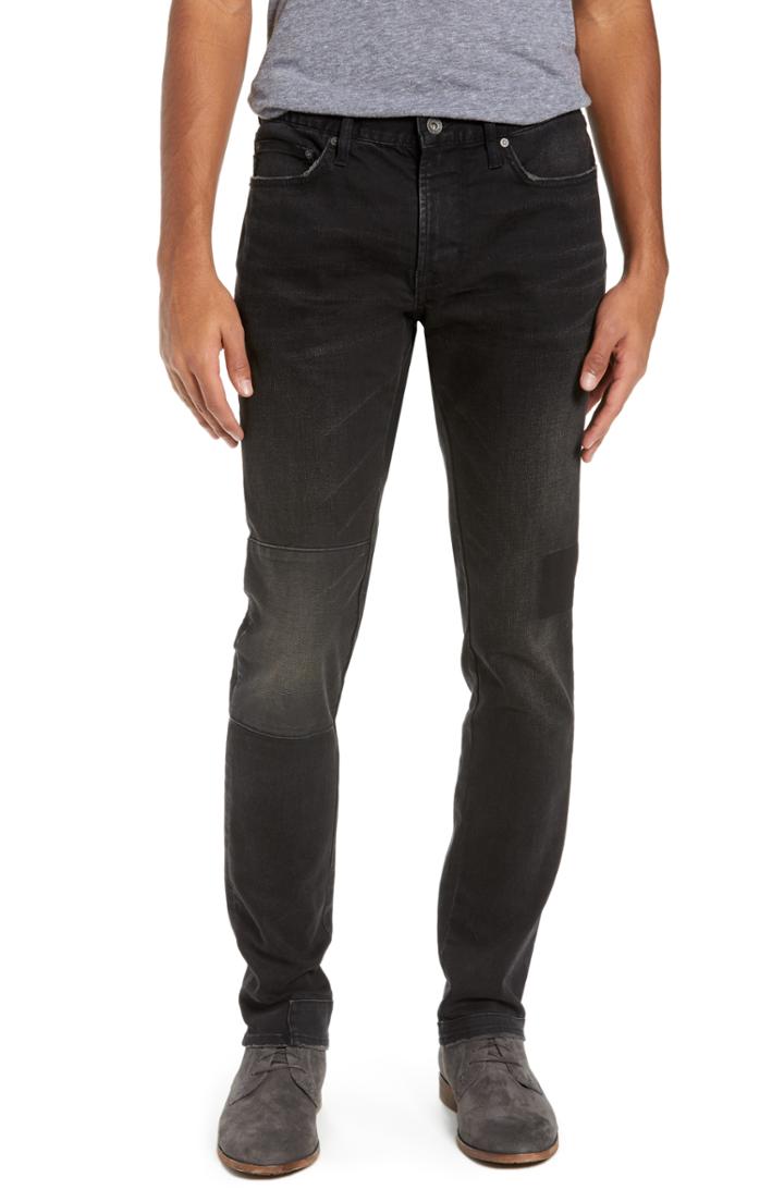 Men's John Varvatos Star Usa Wight Paneled Slim Straight Leg Jeans