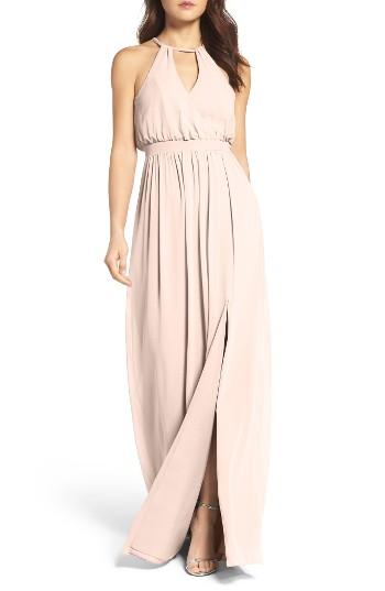 Women's Watters Fleurette A-line Chiffon Gown