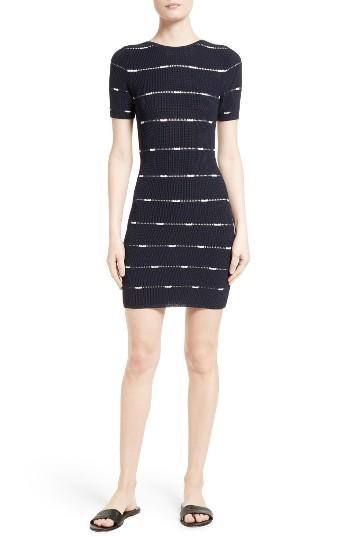 Women's Grey Jason Wu Stripe Knit Dress