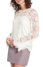 Women's Wayf Lenox Lace Top - Ivory