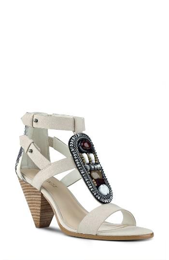 Women's Nine West Reese Sandal M - White