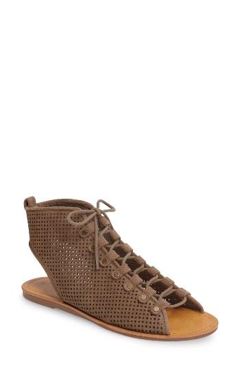 Women's Hinge Reid Lace-up Sandal .5 M - Beige