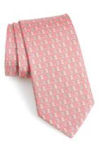 Men's Salvatore Ferragamo Felice Print Silk Tie, Size - Pink