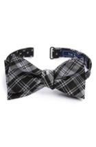Men's The Tie Bar Mini Skull Reversible Silk Bow Tie, Size - Black