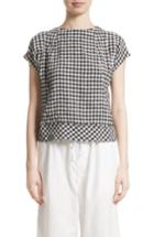 Women's Tricot Comme Des Garcons Gingham Check Blouse - Black