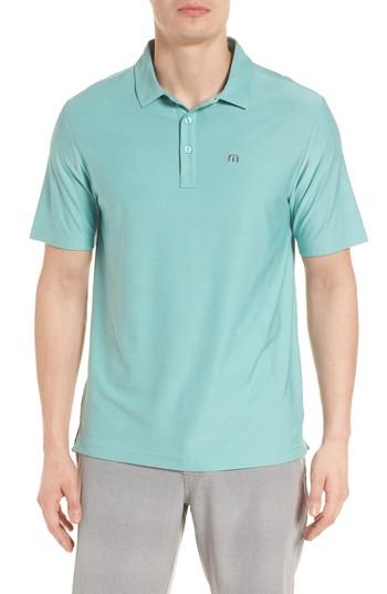 Men's Travis Mathew Kewl Stripe Polo - Green