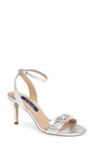 Women's Nina Kabira Swarovski Embellished Strappy Sandal .5 M - Metallic