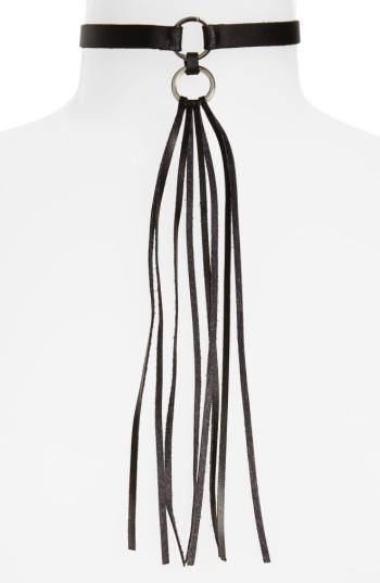 Women's Topshop Long Tassel Choker