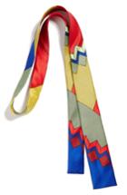 Men's Memphis Milano Red/blue Print Silk Tie, Size - Red