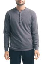 Men's Good Man Brand Slim Fit Slub Henley - Grey