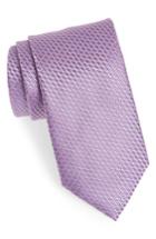 Men's Canali Neat Silk Tie, Size X-long - Pink