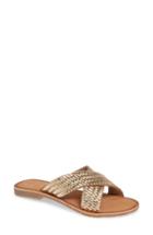 Women's Chinese Laundry Pure Woven Slide Sandal M - Metallic