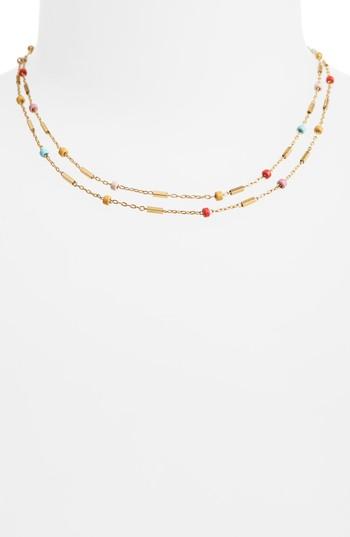 Women's Madewell Layered Beaded Chain Necklace