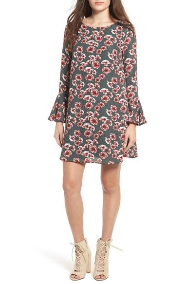 Women's Dee Elle Floral Print Tie Back Dress