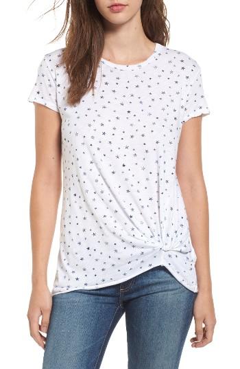 Women's Stateside Twist Front Tee - White