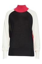 Women's Boss Fanarea Tricolor Wool Pullover - Black