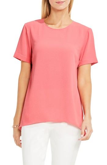 Women's Vince Camuto High/low Blouse - Coral