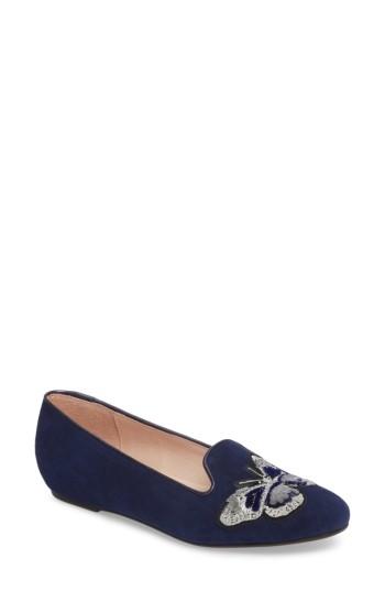Women's Patricia Green Butterfly Flat M - Blue