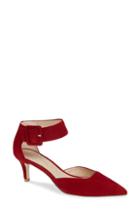 Women's Pelle Moda Kenley Ankle Strap Pump .5 M - Red