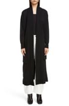 Women's Y's By Yohji Yamamoto Long Belted Cardigan - Black