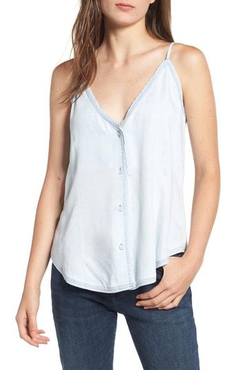 Women's Dl1961 Thompson Street Chambray Top - Blue
