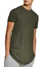 Men's Topman Scotty Longline T-shirt - Green