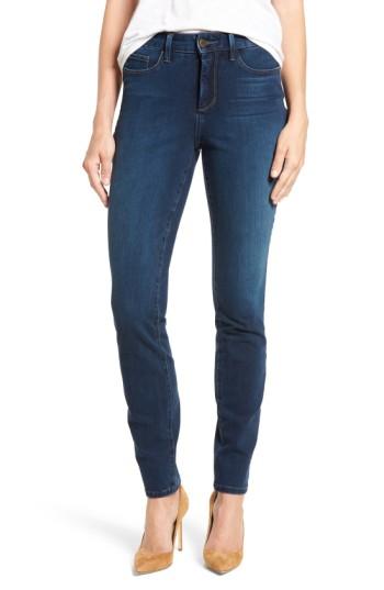 Petite Women's Nydj Alina Colored Stretch Skinny Jeans P - Blue