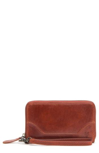 Women's Frye Melissa Leather Phone Wallet - Red