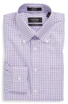 Men's Nordstrom Men's Shop Traditional Fit Non-iron Gingham Dress Shirt .5 - 36 - Purple