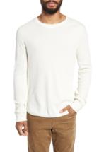 Men's Vince Regular Fit Waffle Knit Cotton Blend Crewneck T-shirt, Size - White