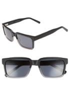 Men's Ted Baker London 56mm Polarized Rectangular Sunglasses - Black
