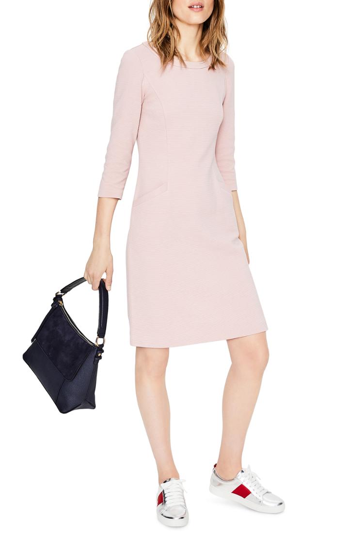 Women's Boden Jasmine Ottoman Dress (similar To 14w-16w) - Pink