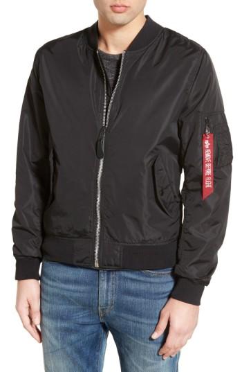Men's Alpha Industries 'l-2b - Dragonfly' Water Resistant Reversible Flight Jacket, Size - Black