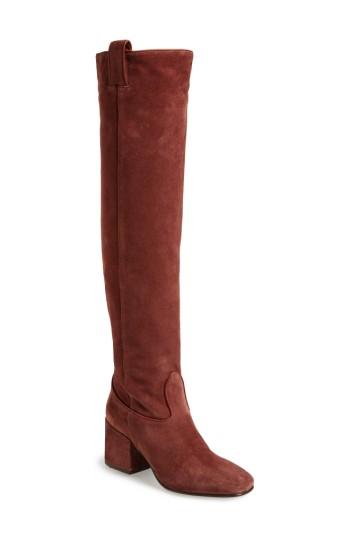 Women's Alberto Fermani Delia Over The Knee Boot M - Burgundy