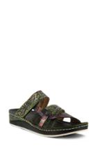 Women's L'artiste Caiman Sandal .5-6us / 36eu - Blue