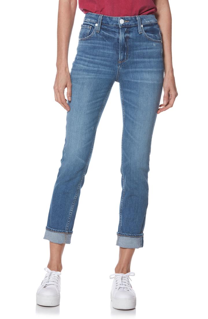 Women's Paige Sarah High Waist Straight Slim Leg Jeans