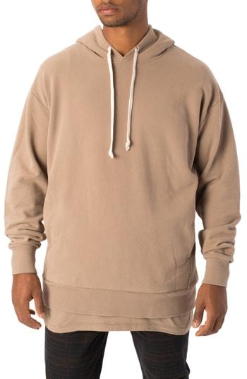 Men's Zanerobe Flintlock Elongated Hoodie - Brown