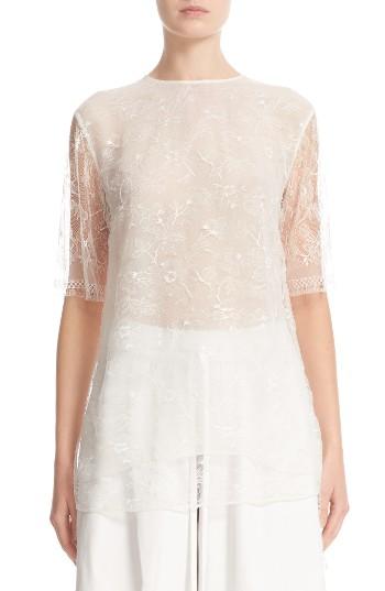Women's Adam Lippes Chantilly Lace Tunic