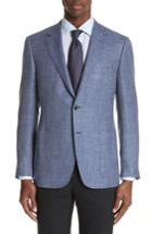 Men's Canali Venezia Classic Fit Wool Blazer Us / 50 Eu R - Blue