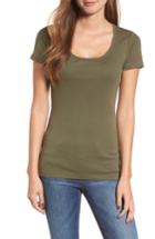 Women's Caslon Short Sleeve Scoop Neck Tee - Green