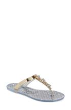 Women's Jewel Badgley Mischka Gracia Embellished Sandal M - Metallic